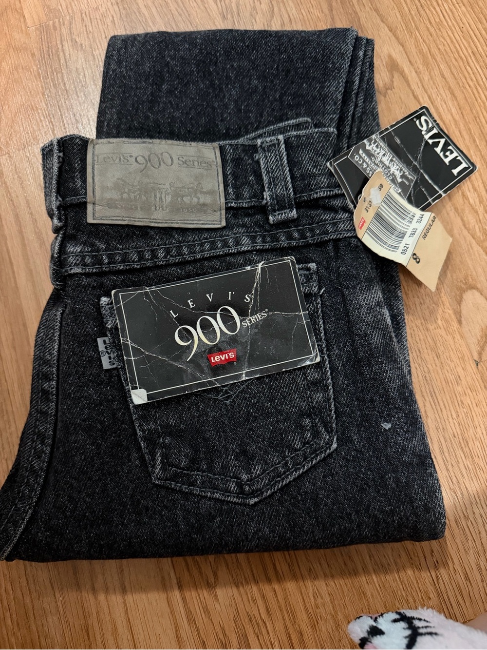 Levi's Black Regular Fit Denim Jeans